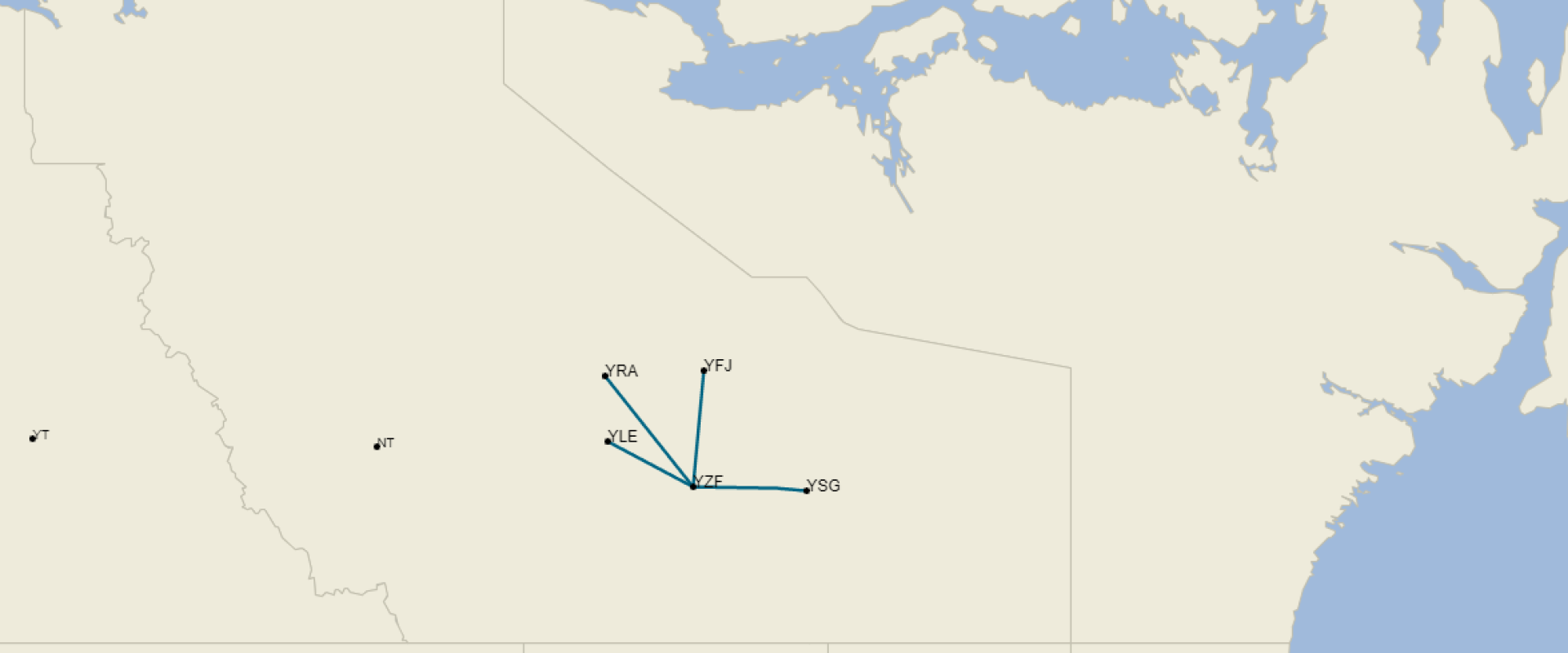 Regional Flight Map